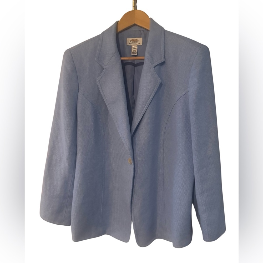 Talbots Women's Blazer - Light Blue